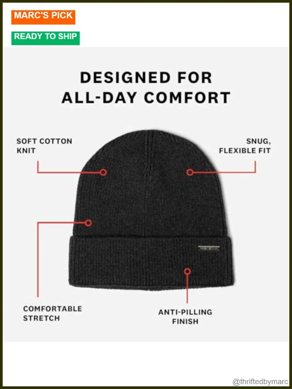 100% Cotton Skull Beanie – Soft, Structured, Everyday Beanie